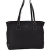 Authentic PRADA Nylon Tessuto Leather Shoulder Tote Bag Black 7149D