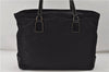 Authentic PRADA Nylon Tessuto Leather Shoulder Tote Bag Black 7149D