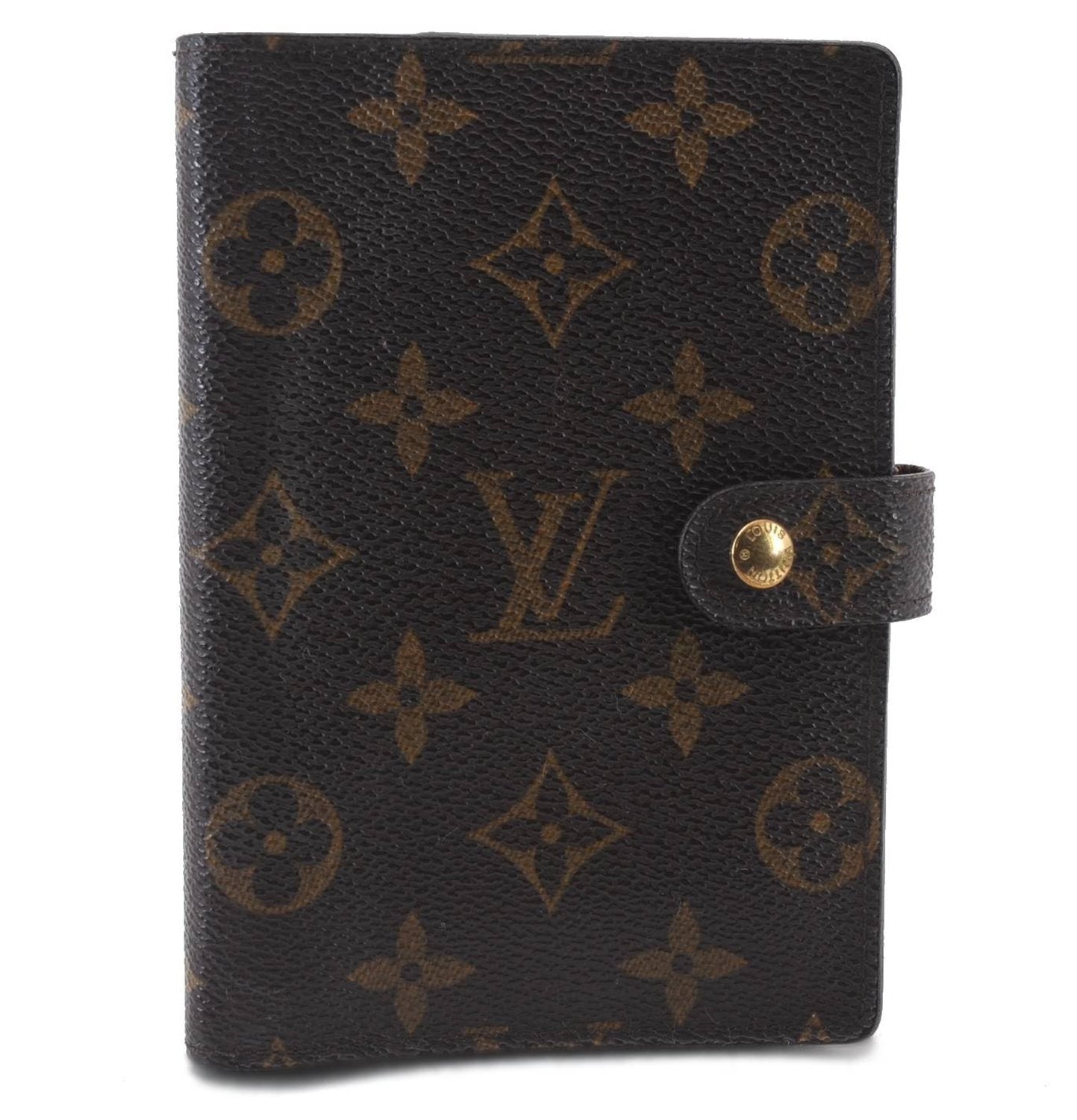 Authentic LOUIS VUITTON Monogram Agenda PM Day Planner Cover R20005 LV 7150C