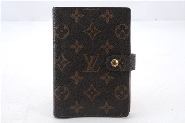 Authentic LOUIS VUITTON Monogram Agenda PM Day Planner Cover R20005 LV 7150C