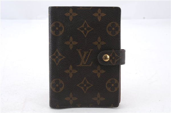 Authentic LOUIS VUITTON Monogram Agenda PM Day Planner Cover R20005 LV 7150C