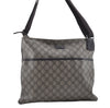 Authentic GUCCI Shoulder Cross Body Bag Purse GG PVC Leather 141198 Brown 7150D
