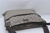 Authentic GUCCI Shoulder Cross Body Bag Purse GG PVC Leather 141198 Brown 7150D