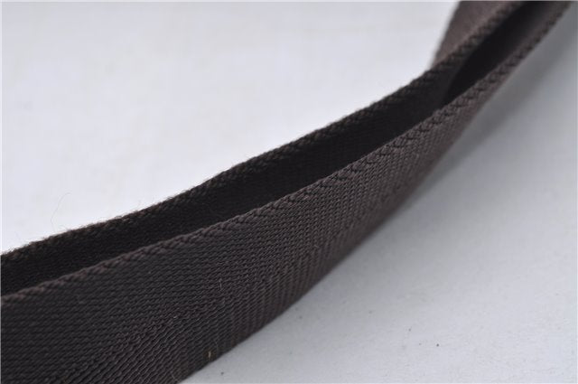 Authentic GUCCI Shoulder Cross Body Bag Purse GG PVC Leather 141198 Brown 7150D