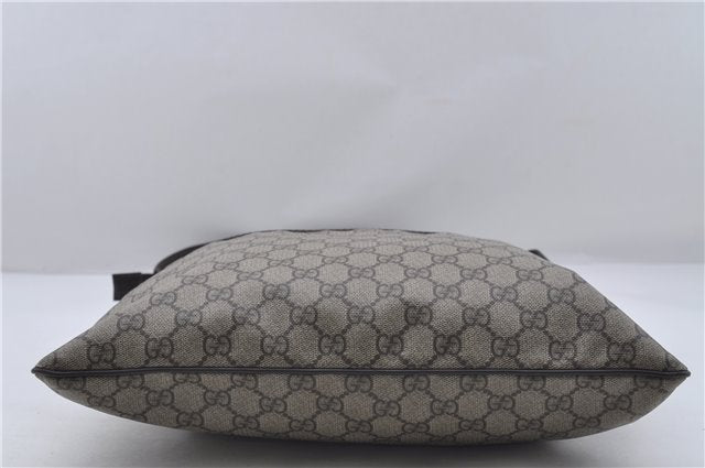 Authentic GUCCI Shoulder Cross Body Bag Purse GG PVC Leather 141198 Brown 7150D