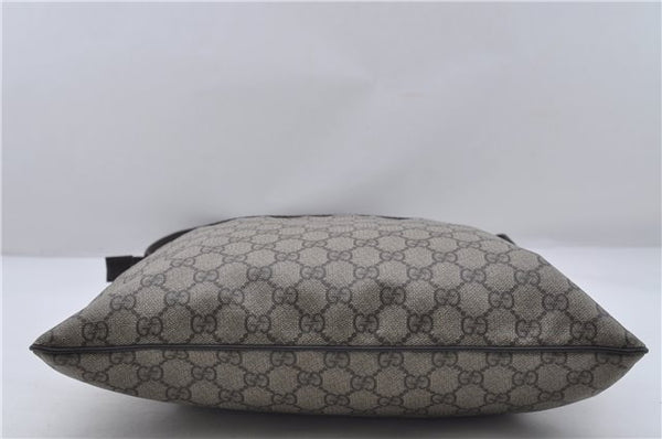 Authentic GUCCI Shoulder Cross Body Bag Purse GG PVC Leather 141198 Brown 7150D