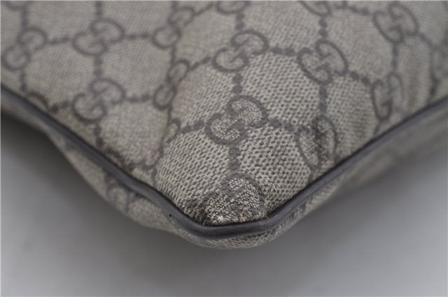 Authentic GUCCI Shoulder Cross Body Bag Purse GG PVC Leather 141198 Brown 7150D