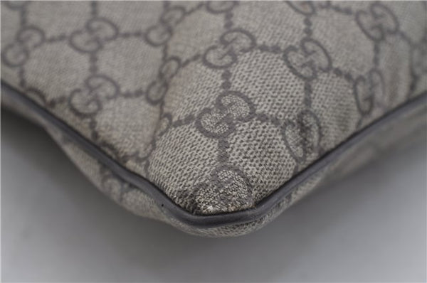 Authentic GUCCI Shoulder Cross Body Bag Purse GG PVC Leather 141198 Brown 7150D