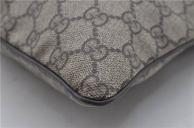 Authentic GUCCI Shoulder Cross Body Bag Purse GG PVC Leather 141198 Brown 7150D