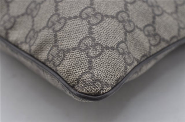 Authentic GUCCI Shoulder Cross Body Bag Purse GG PVC Leather 141198 Brown 7150D