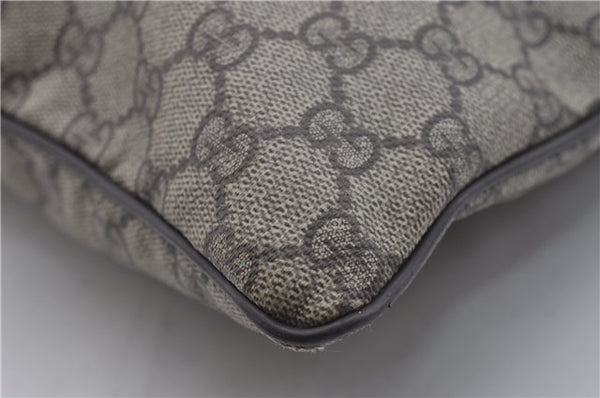 Authentic GUCCI Shoulder Cross Body Bag Purse GG PVC Leather 141198 Brown 7150D