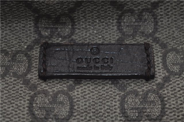 Authentic GUCCI Shoulder Cross Body Bag Purse GG PVC Leather 141198 Brown 7150D