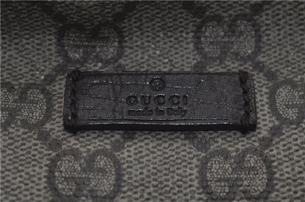 Authentic GUCCI Shoulder Cross Body Bag Purse GG PVC Leather 141198 Brown 7150D