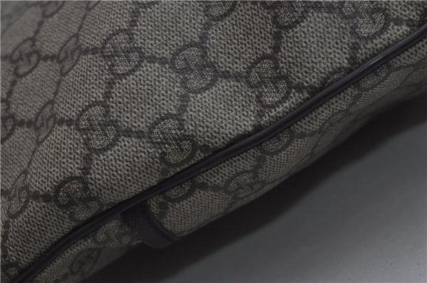 Authentic GUCCI Shoulder Cross Body Bag Purse GG PVC Leather 141198 Brown 7150D