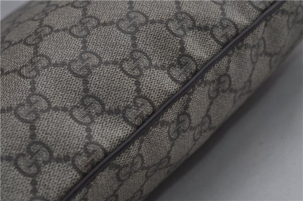 Authentic GUCCI Shoulder Cross Body Bag Purse GG PVC Leather 141198 Brown 7150D