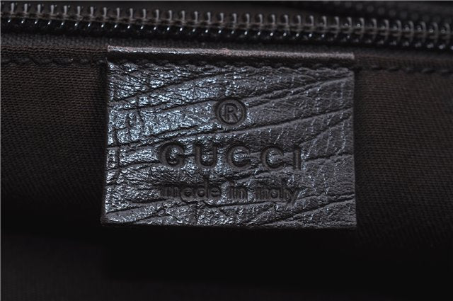 Authentic GUCCI Shoulder Cross Body Bag Purse GG PVC Leather 141198 Brown 7150D