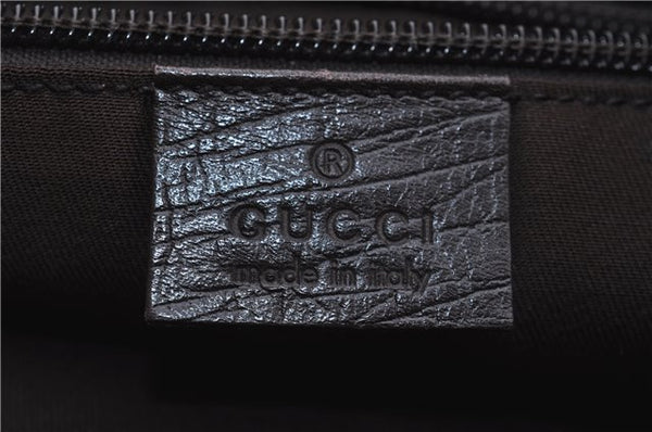 Authentic GUCCI Shoulder Cross Body Bag Purse GG PVC Leather 141198 Brown 7150D