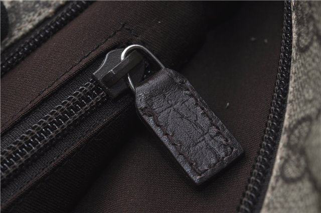 Authentic GUCCI Shoulder Cross Body Bag Purse GG PVC Leather 141198 Brown 7150D