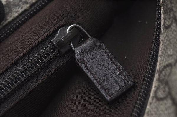 Authentic GUCCI Shoulder Cross Body Bag Purse GG PVC Leather 141198 Brown 7150D