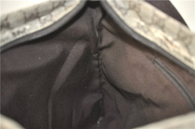 Authentic GUCCI Shoulder Cross Body Bag Purse GG PVC Leather 141198 Brown 7150D