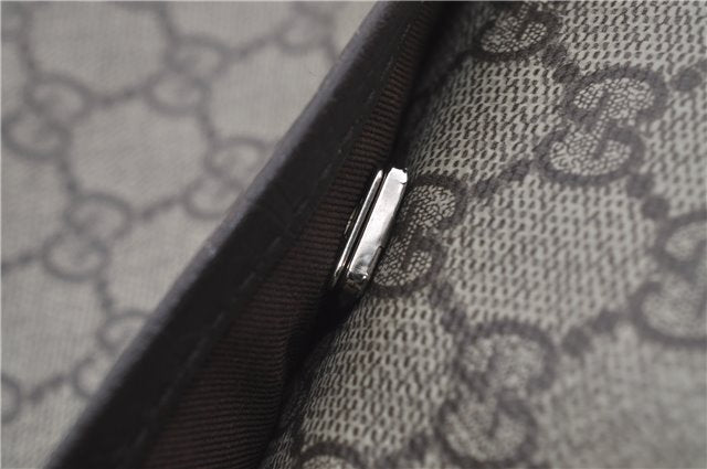 Authentic GUCCI Shoulder Cross Body Bag Purse GG PVC Leather 141198 Brown 7150D