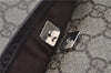 Authentic GUCCI Shoulder Cross Body Bag Purse GG PVC Leather 141198 Brown 7150D