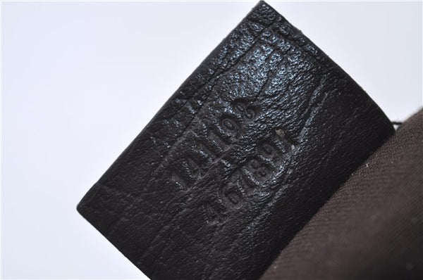 Authentic GUCCI Shoulder Cross Body Bag Purse GG PVC Leather 141198 Brown 7150D