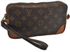 Authentic Louis Vuitton Monogram Marly Dragonne PM M51827 Clutch Hand Bag 7150E
