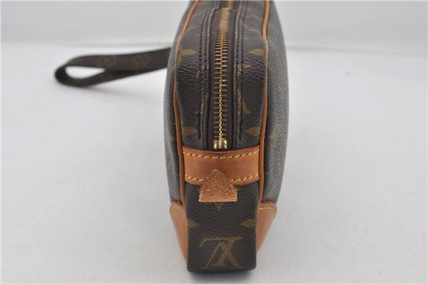 Authentic Louis Vuitton Monogram Marly Dragonne PM M51827 Clutch Hand Bag 7150E