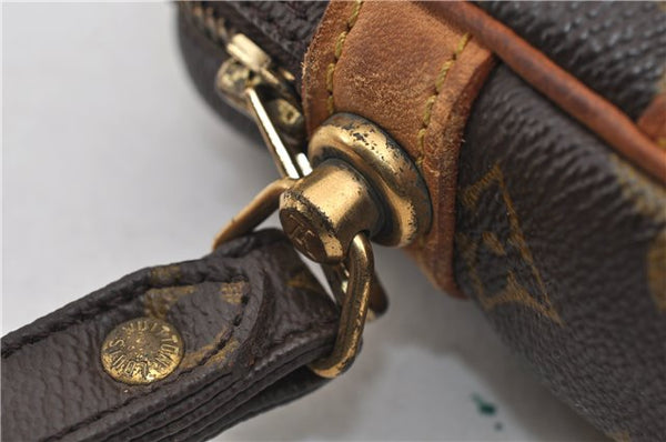 Authentic Louis Vuitton Monogram Marly Dragonne PM M51827 Clutch Hand Bag 7150E