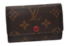 Authentic Louis Vuitton Monogram Multicles 6 Key Case Holder M60701 Purple 7151I