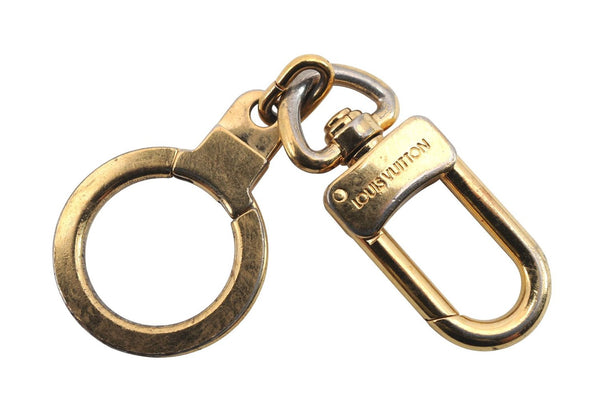 Authentic LOUIS VUITTON Charm Key Chain Anokre Gold M62694 LV 7152C