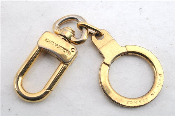 Authentic LOUIS VUITTON Charm Key Chain Anokre Gold M62694 LV 7152C