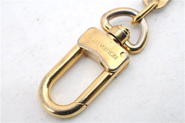 Authentic LOUIS VUITTON Charm Key Chain Anokre Gold M62694 LV 7152C