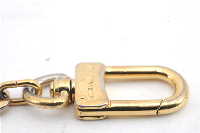 Authentic LOUIS VUITTON Charm Key Chain Anokre Gold M62694 LV 7152C