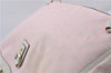 Authentic GUCCI Abbey Shoulder Tote Bag GG Canvas Leather 141472 Pink 7152D