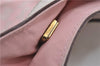Authentic GUCCI Abbey Shoulder Tote Bag GG Canvas Leather 141472 Pink 7152D