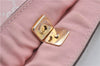 Authentic GUCCI Abbey Shoulder Tote Bag GG Canvas Leather 141472 Pink 7152D