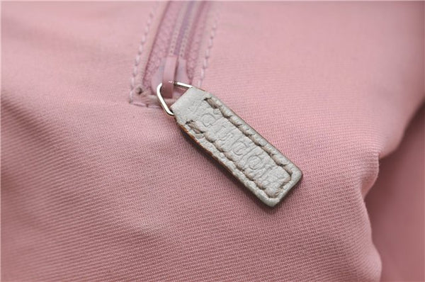 Authentic GUCCI Abbey Shoulder Tote Bag GG Canvas Leather 141472 Pink 7152D