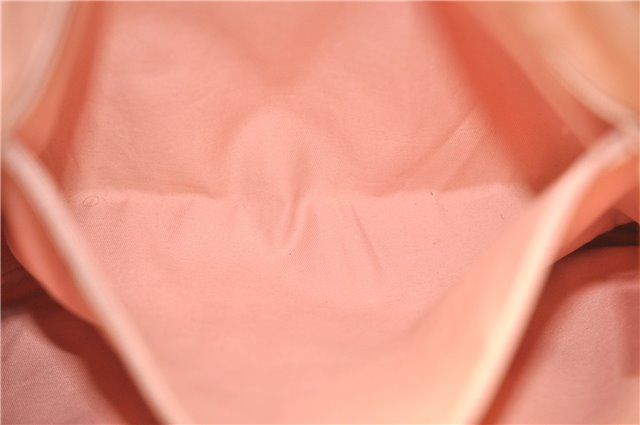 Authentic GUCCI Abbey Shoulder Tote Bag GG Canvas Leather 141472 Pink 7152D