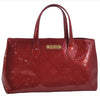 Authentic Louis Vuitton Vernis Wilshire PM Hand Bag Red M93642 LV 7152E