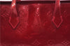 Authentic Louis Vuitton Vernis Wilshire PM Hand Bag Red M93642 LV 7152E