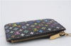 LOUIS VUITTON Monogram Multicolor Pochette Cles Black Coin Case M93735 LV 7153C