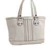 Authentic GUCCI Vintage Shoulder Tote Bag Leather 232973 White 7153F