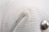 Authentic GUCCI Vintage Shoulder Tote Bag Leather 232973 White 7153F