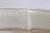 Authentic GUCCI Vintage Shoulder Tote Bag Leather 232973 White 7153F