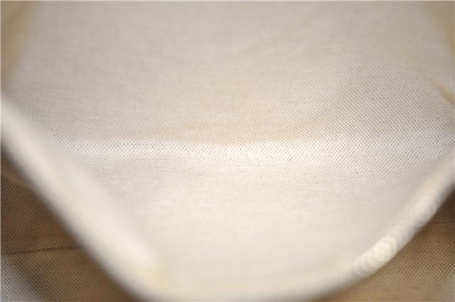 Authentic GUCCI Vintage Shoulder Tote Bag Leather 232973 White 7153F