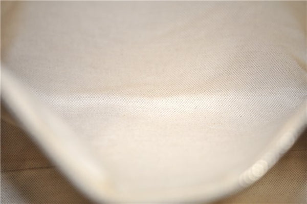 Authentic GUCCI Vintage Shoulder Tote Bag Leather 232973 White 7153F