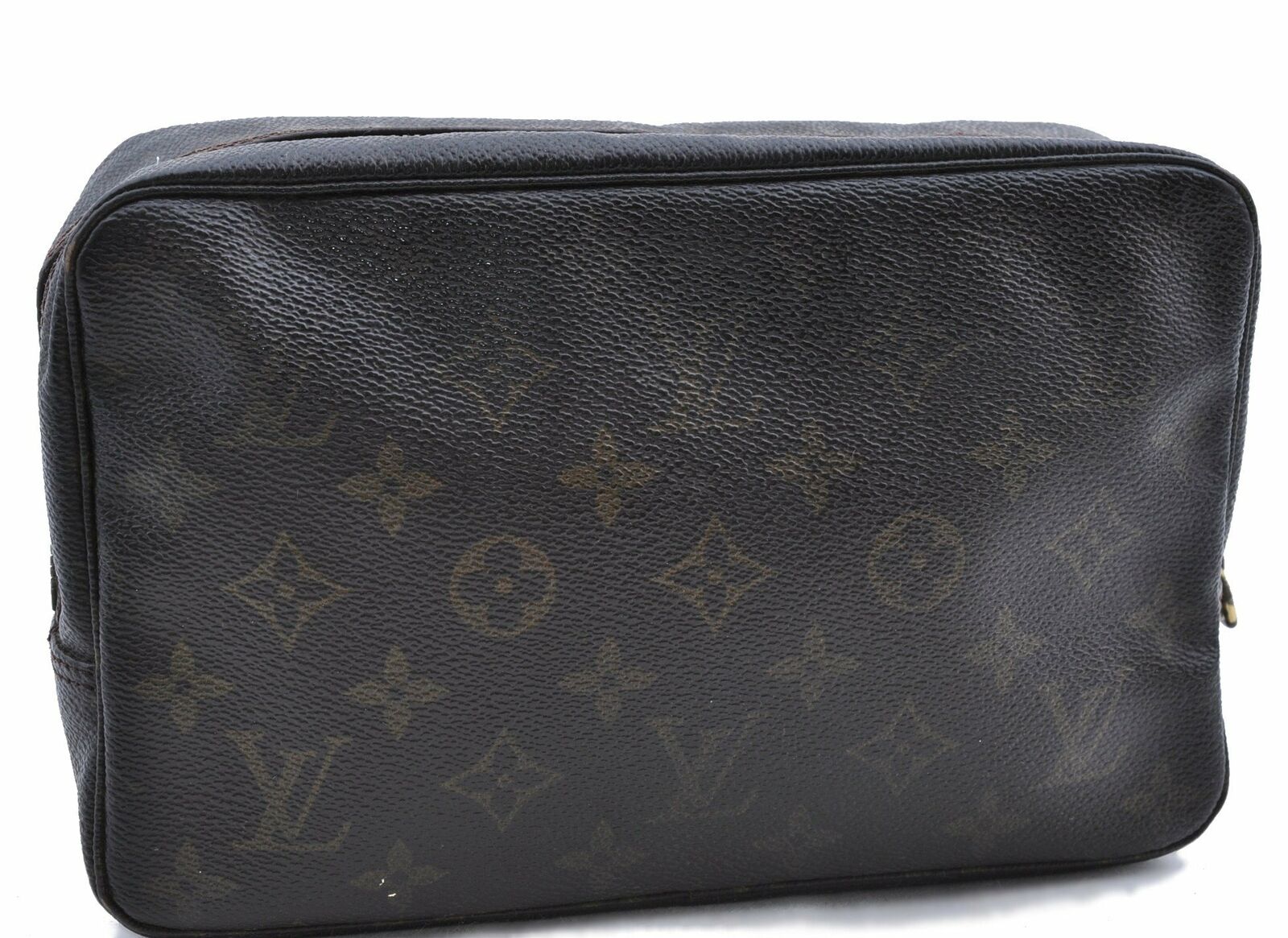 Auth LOUIS VUITTON Monogram Trousse Toilette 23 Clutch Hand Bag M47524 LV 7154A