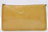 Authentic LOUIS VUITTON Vernis Lexington Hand Bag Pouch Yellow M91010 LV 7154C